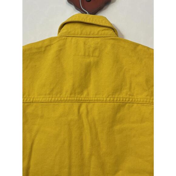 Vintage Original Jordache Yellow Medium Button-Up Logo Denim Vest NEW! M1188 - Picture 8 of 8